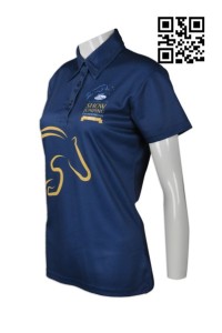 P695 製作運動Polo款式   訂做LOGOPolo恤款式   熱昇華 澳洲馬術跳欄 障礙比賽 熱升華  自訂女裝Polo恤款式   Polo廠房    海軍藍